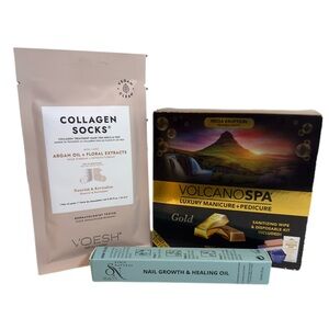 Luxury Pedi & Mani Spa Set - Collagen Treatment- Nourishing Nail Growth Oil
